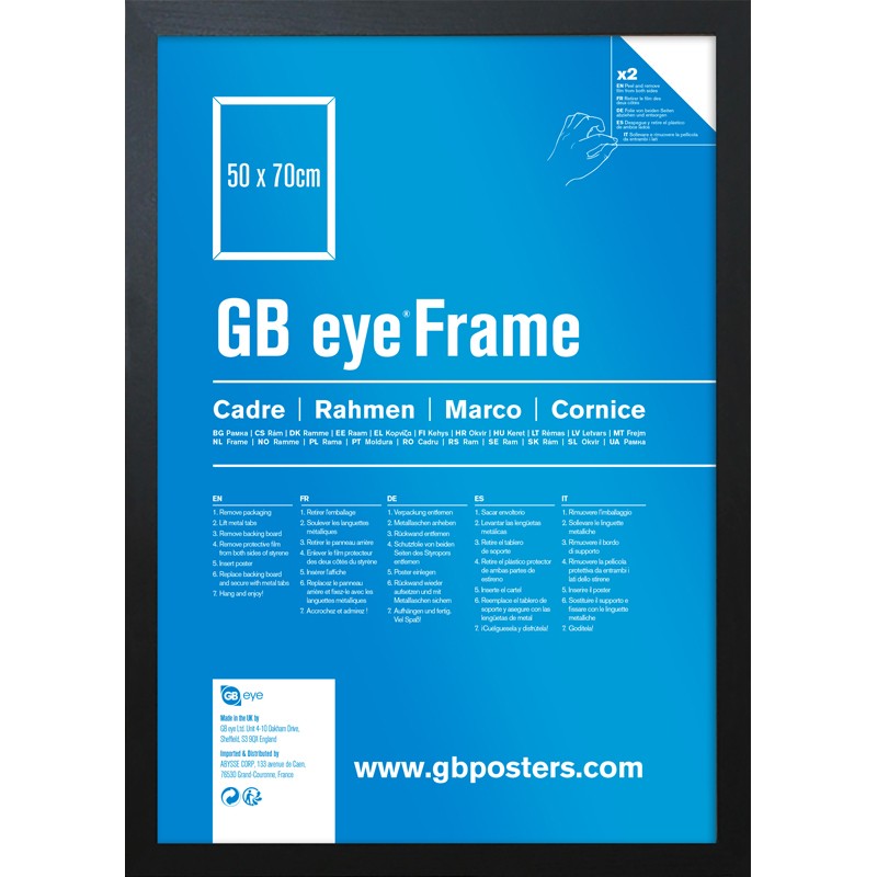 MDF Black Frame (50 x 70 cm)