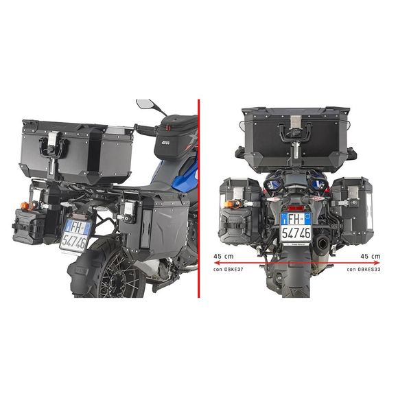 Givi PL ONE FIT MONOKEY Case Mount - BlackBMW 1300 R 1300 GS - 2023 - 2025Ref: Gi2029 / Plos5143Cam