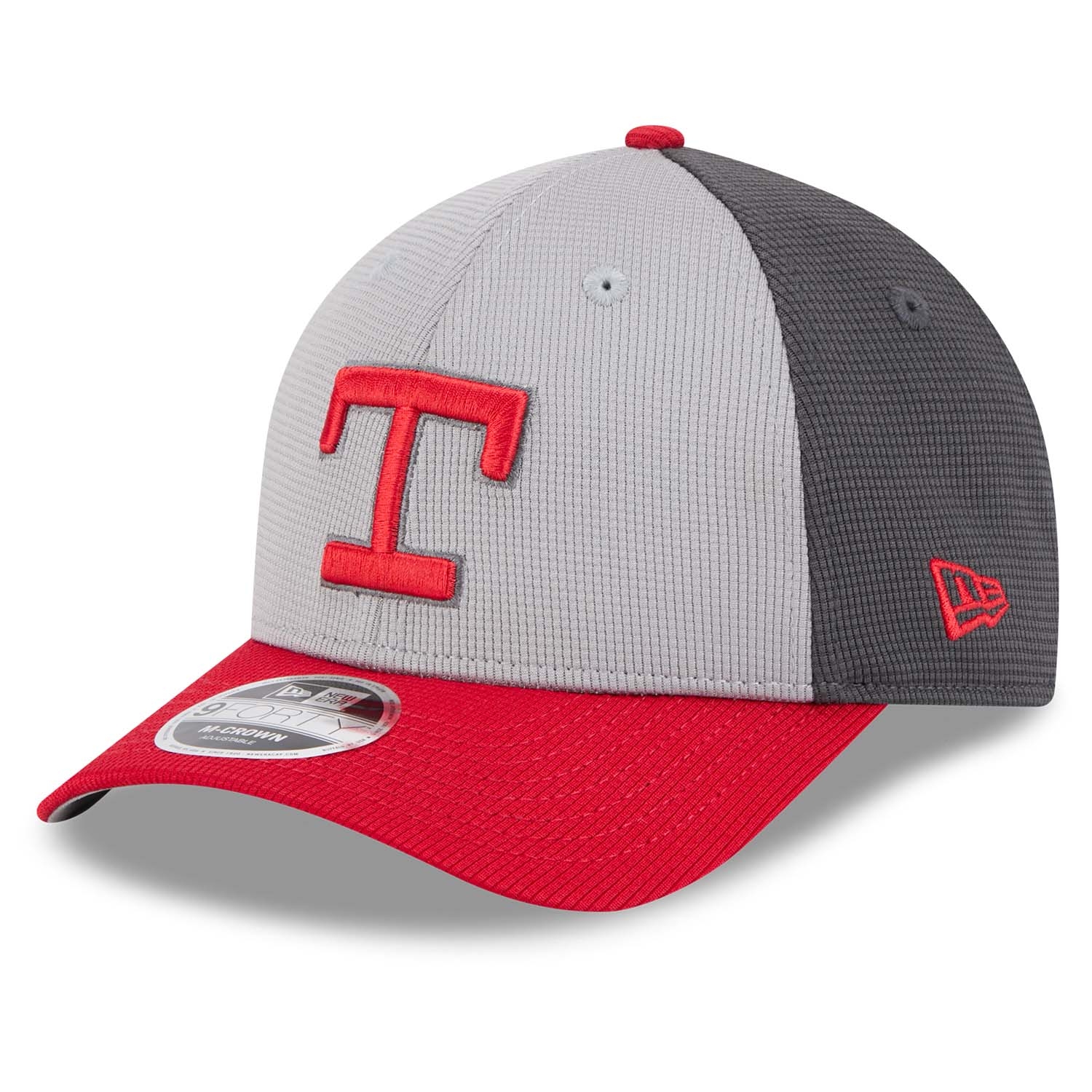 Texas Rangers Colorway 2025 MLB Batting Practice 9FORTY M-Crown Snapback Cap Gray