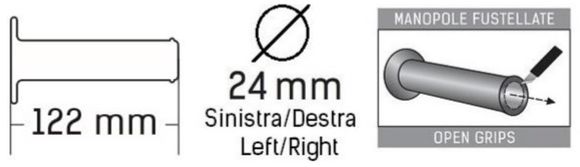 Universal Domino Handlebar GripsRef: Do00047A / 1081222001