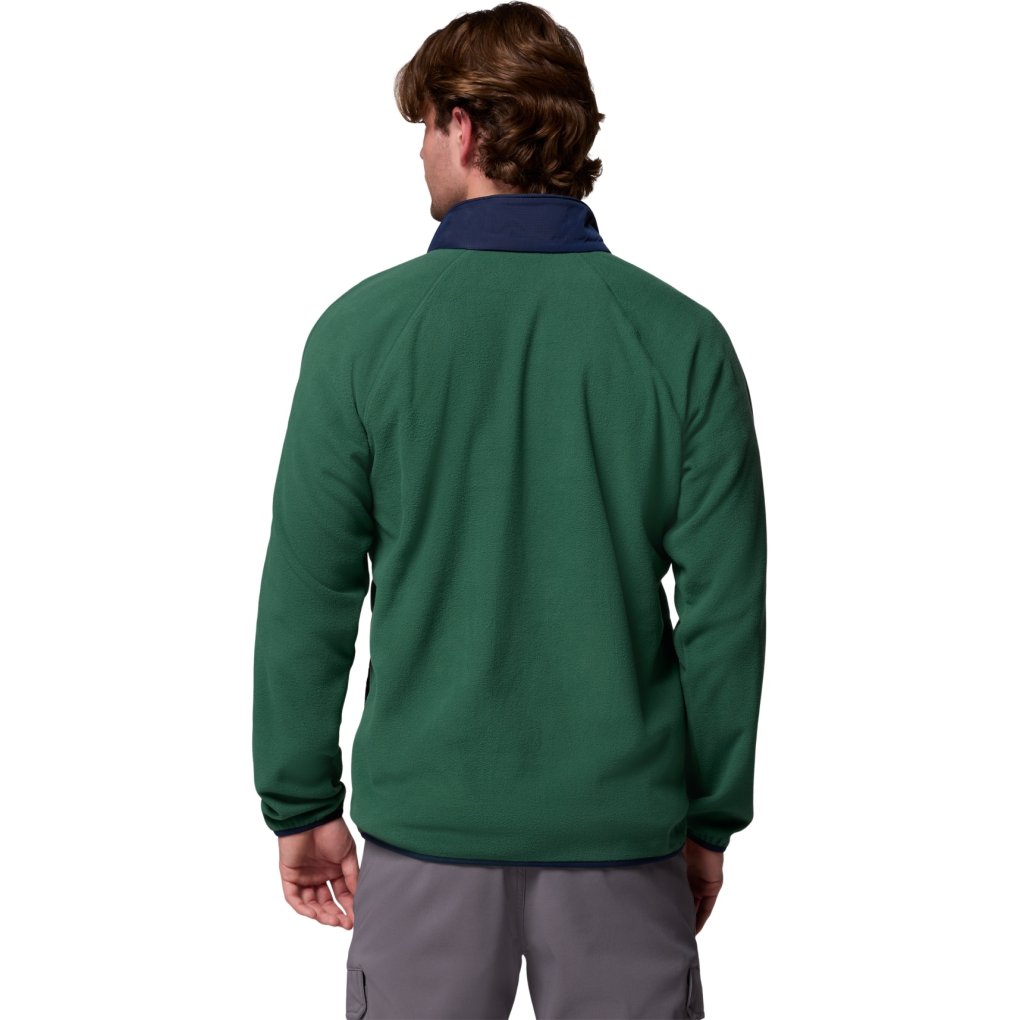 Columbia Fast Trek Overlay Full Zip Fleece Jacket Men - Rain Forest/Collegiate Navy