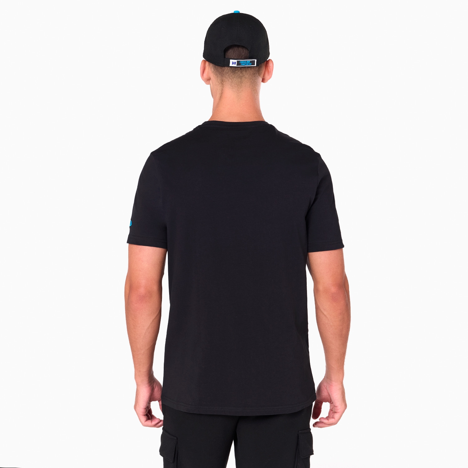 Carolina Panthers Team Logo New Era NFL T-Shirt Black