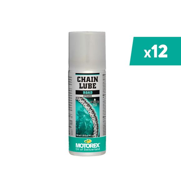 Graisse chaine Motorex Chainlube Road Strong - spray 56ml x12 UniverselRef : MX00253A / 3067484
