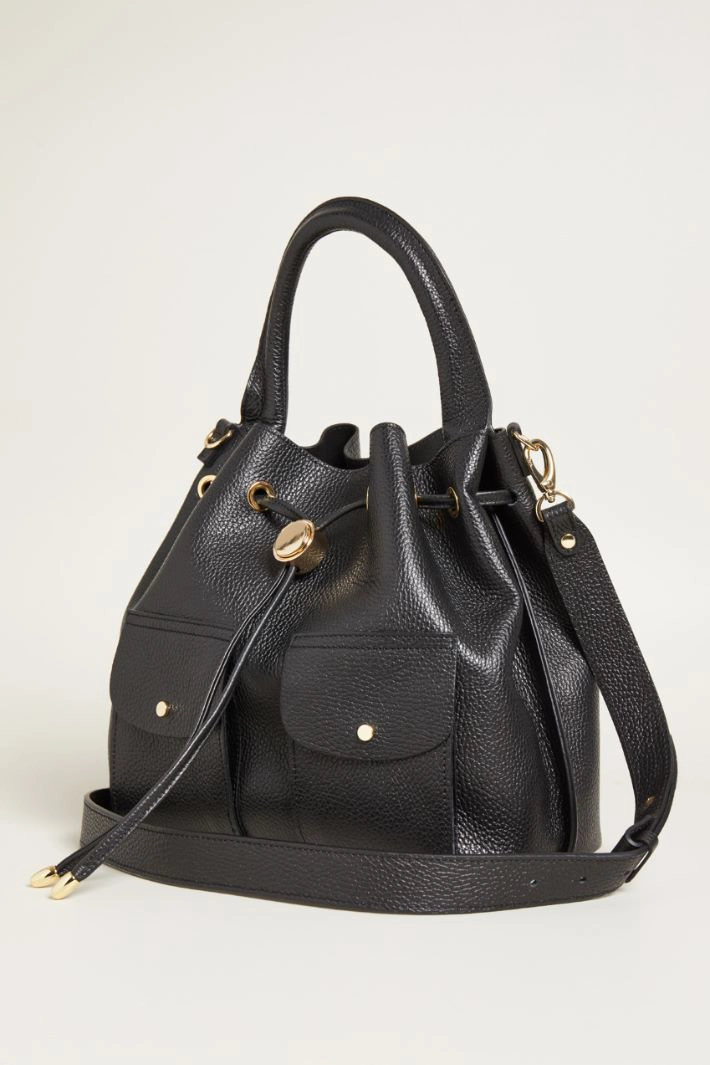 Bag with pockets - BLACK