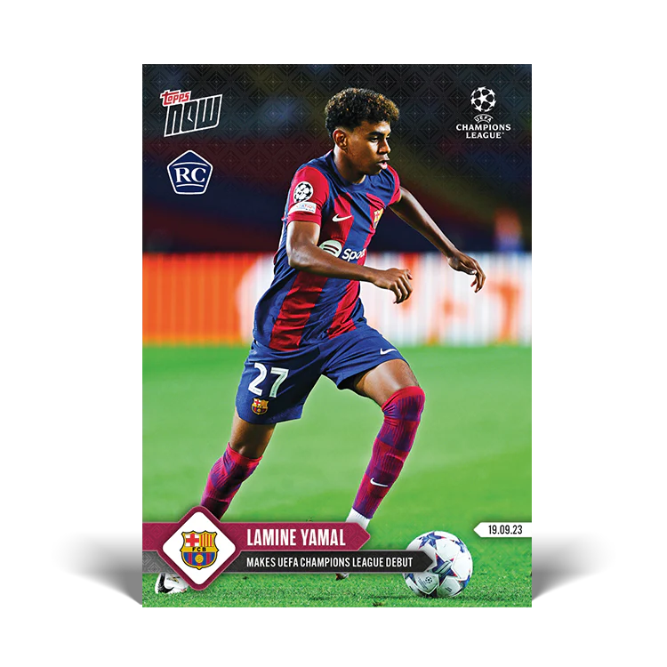 Topps UK - Lamine Yamal - Makes UEFA Champions League debut - UCL TOPPS NOW® Card #9