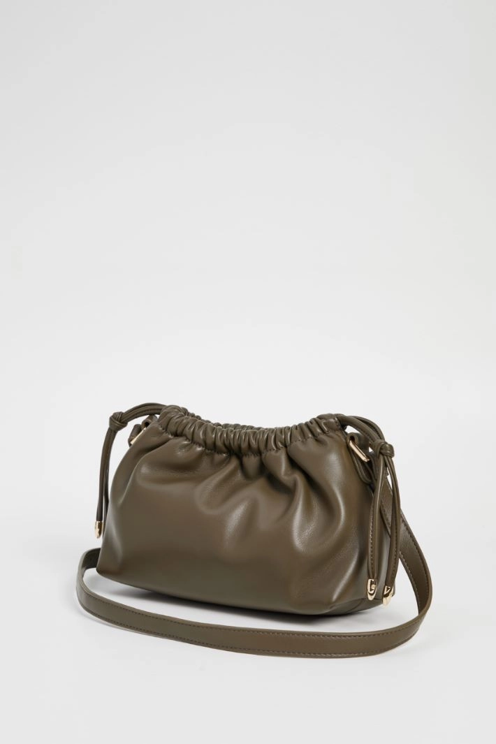 Drawstring shoulder bag - KHAKI GREEN