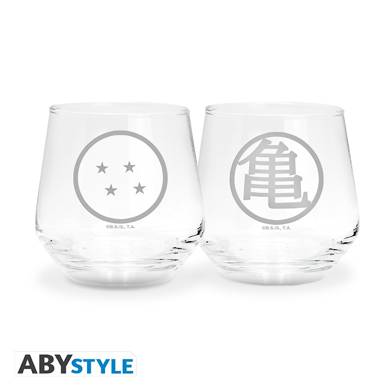 DRAGON BALL 2 Glass Set Kame & Dragon ball