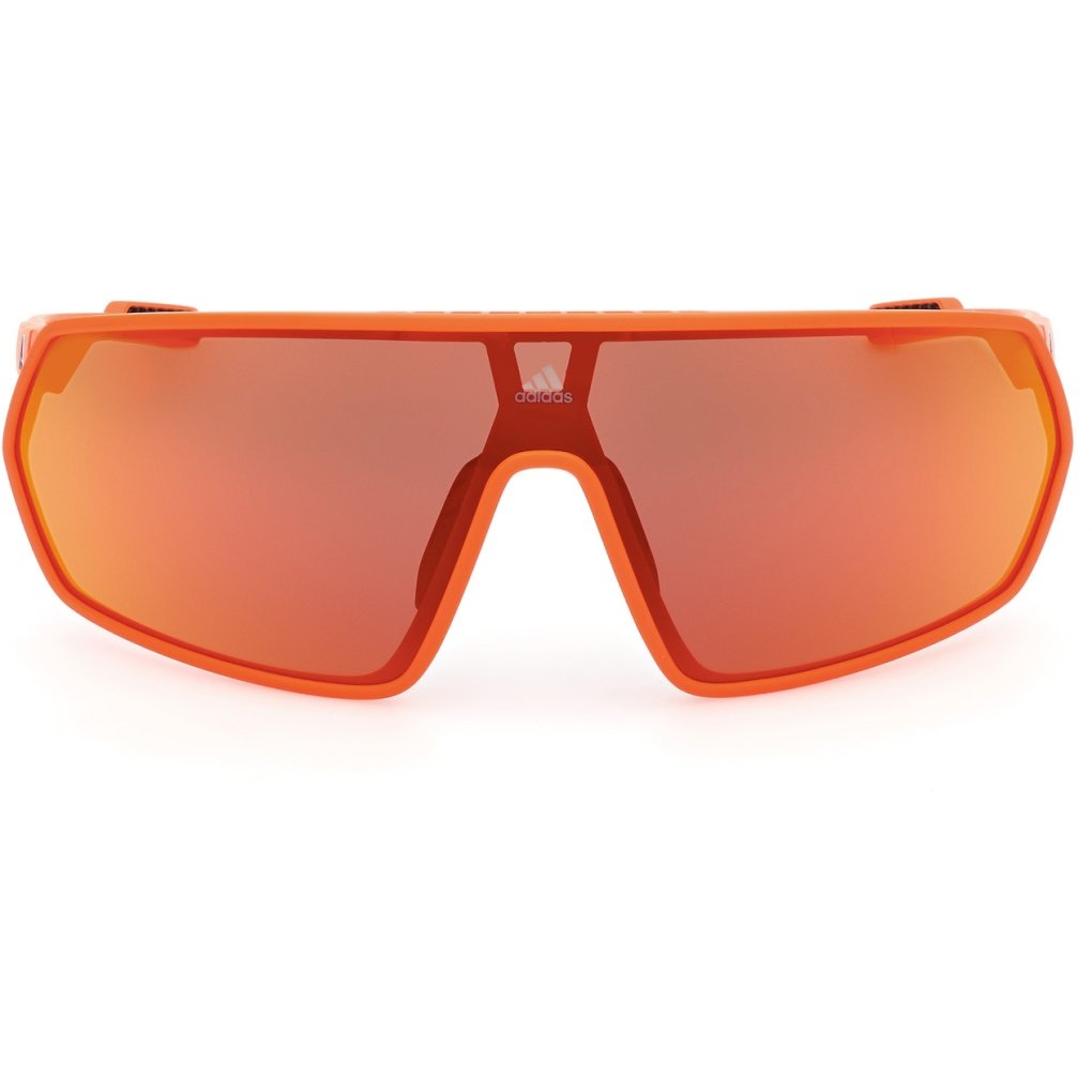 adidas Prfm Shield Wide SP0088 Sport Sunglasses - Matte Red / Contrast Mirror Roviex