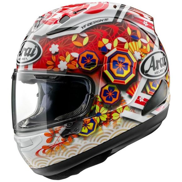Full helmet Arai RX -7V Evo - Nakagami GP3 - Replica - White / RedRef: AI0635