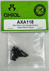 AXA118 Hex Socket Button Head M3x18mm (10) Axial