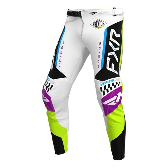 FXR PODIUM GLADIATOR 2026 cross pants - White / YellowRef: FXR1842