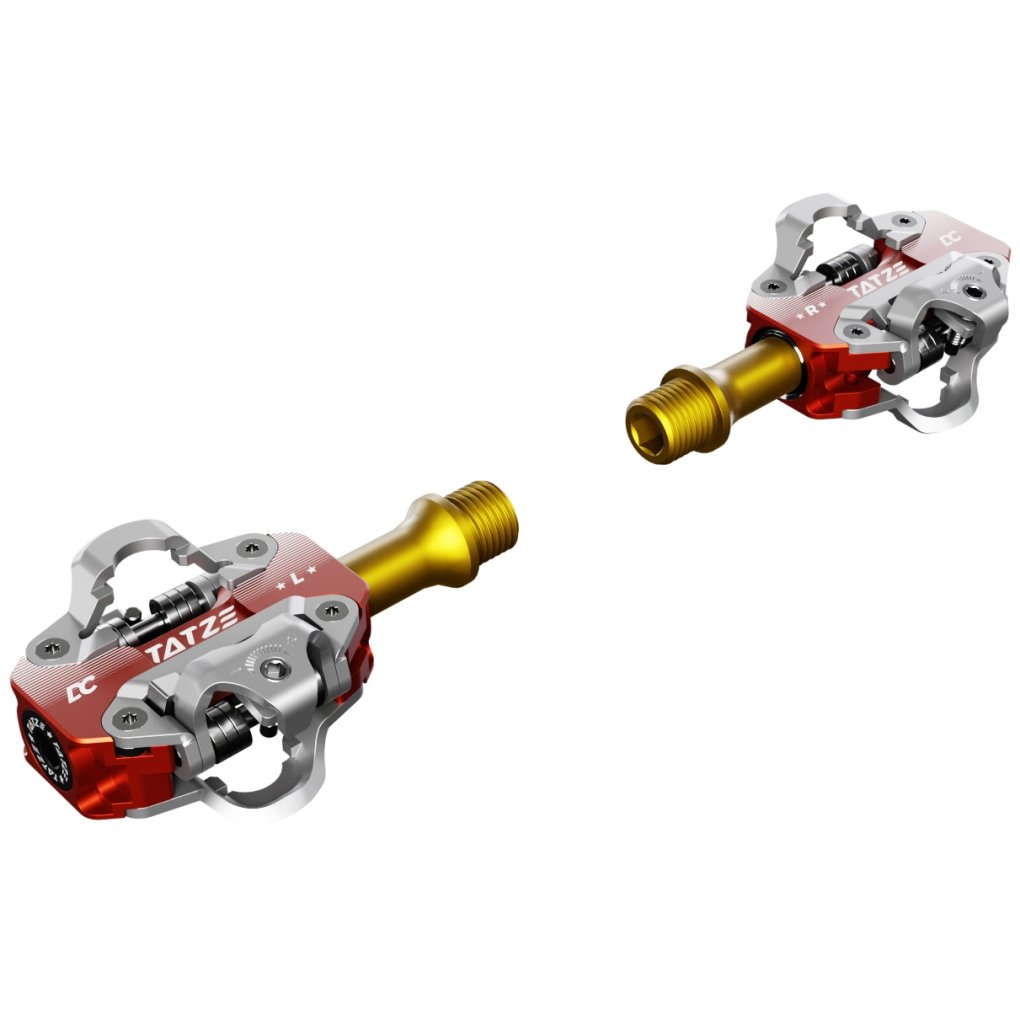 Tatze DC TI Clipless Pedals - red