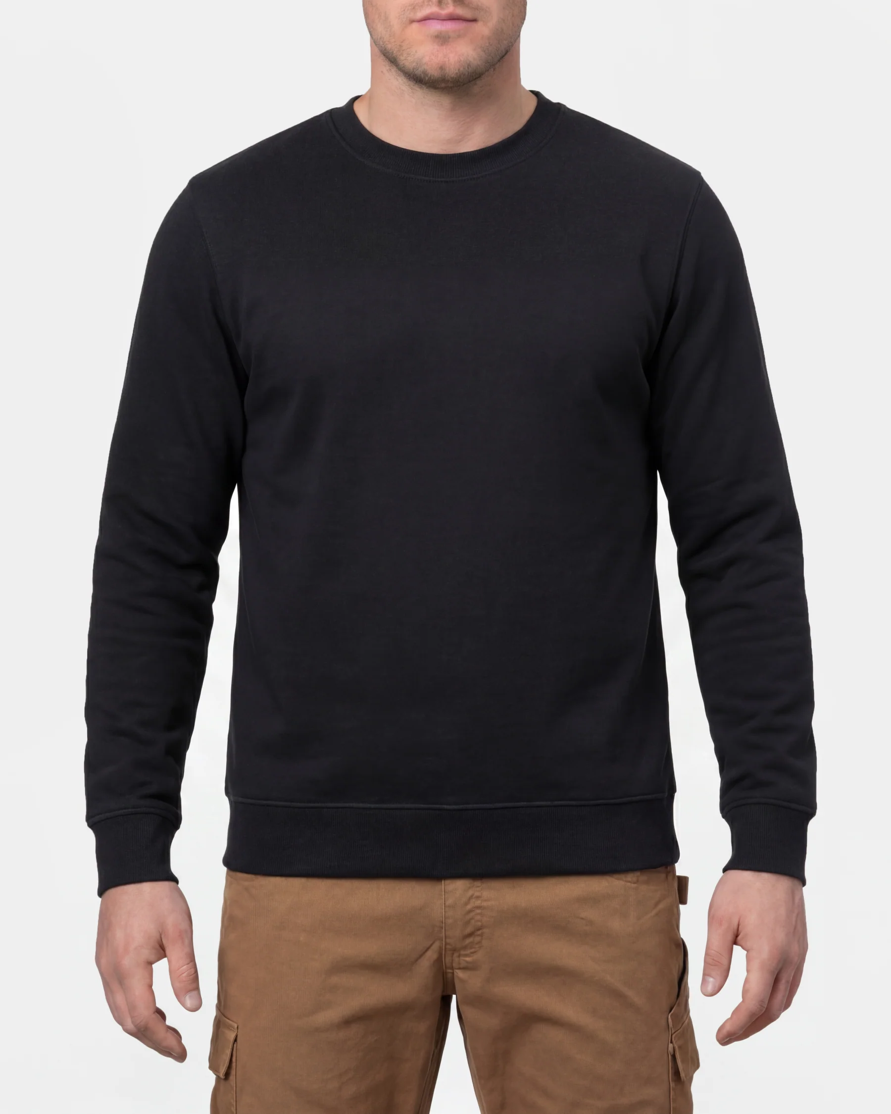 Cotton Poly Crew Neck Sweatshirt
