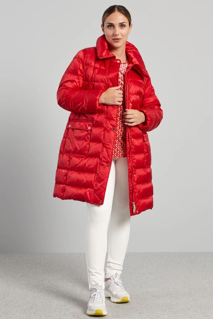 Velvet jersey T-shirt - RED WHITE