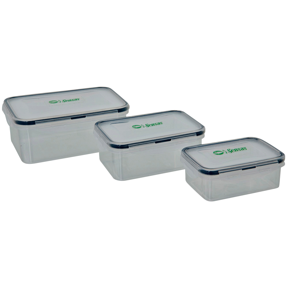Sensas Set of 3 waterproof containers