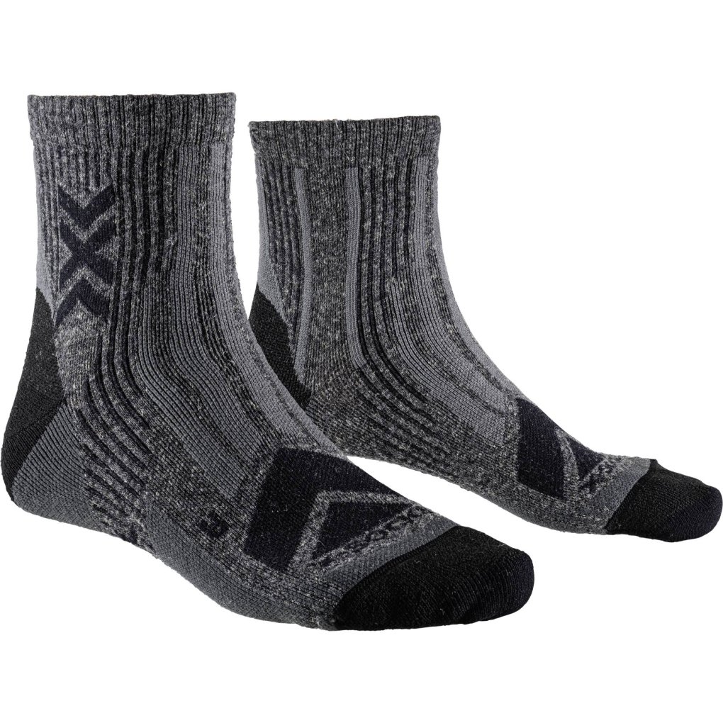 X-Socks Hike Perform Merino Ankle Socks - black/charcoal