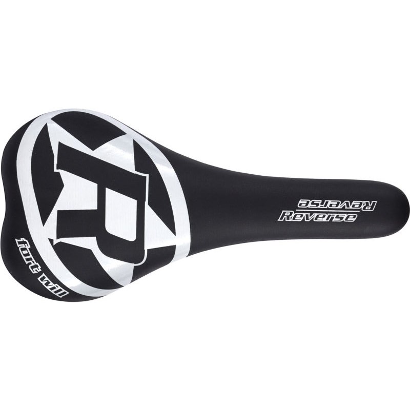 Reverse Components Fort Will Saddle CrMo Style - black / white