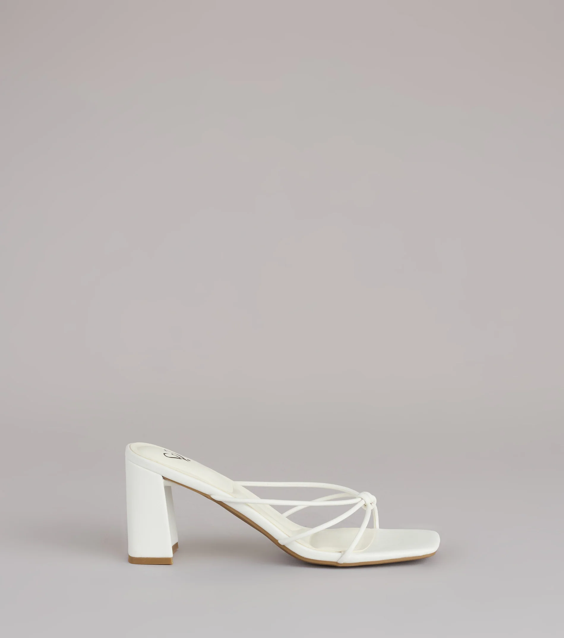 Fashion Fix Knotted Block Heel Mules