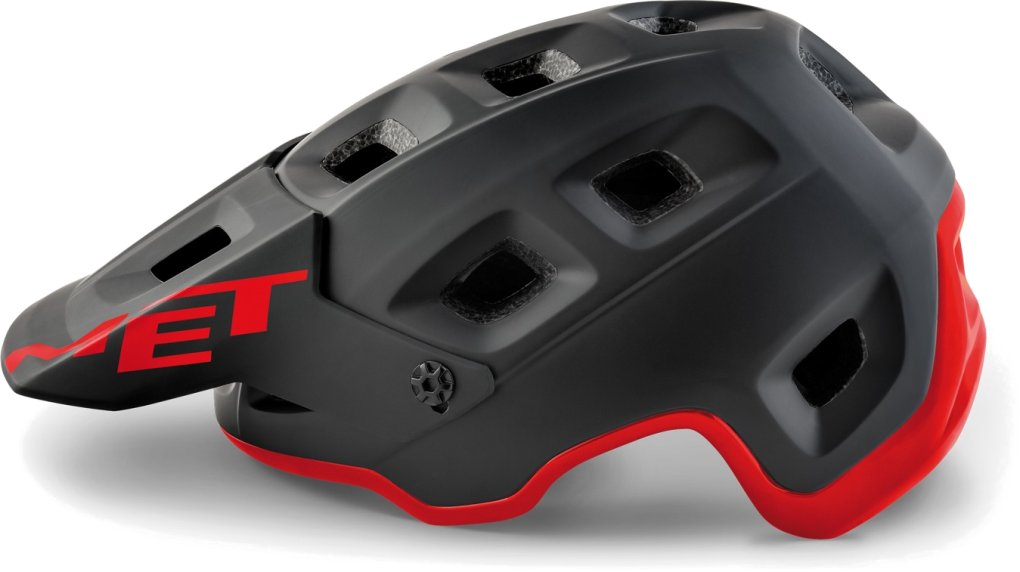 MET Terranova Helmet - Black Red / Matt Glossy