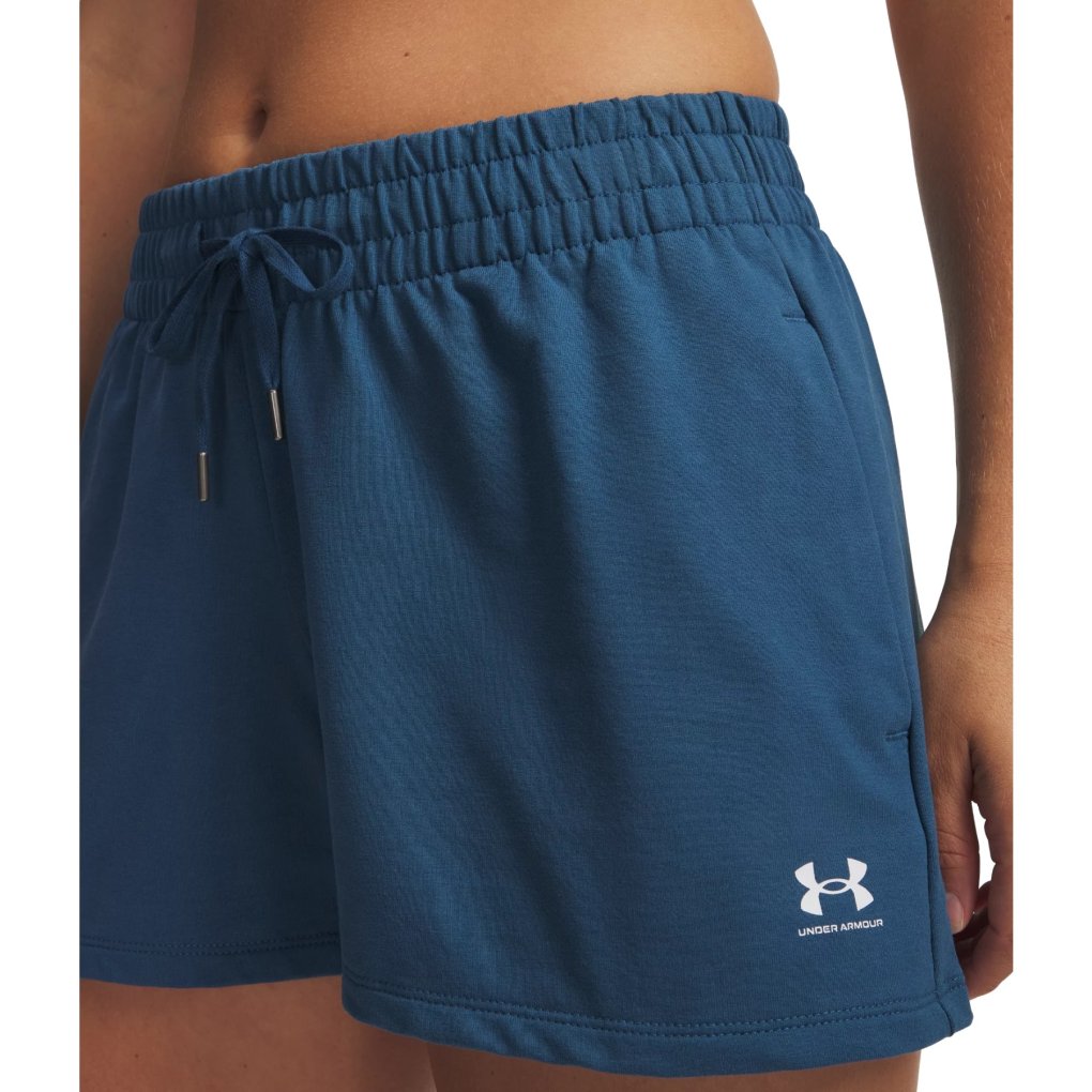 Under Armour UA Sport Terry Shorts Women - Wham Blue/White