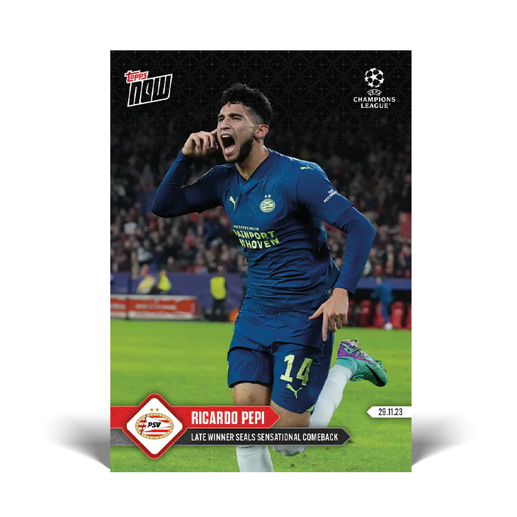 Topps UK - Ricardo Pepi - Late winner seals sensational comeback - UCL TOPPS NOW® Card #71