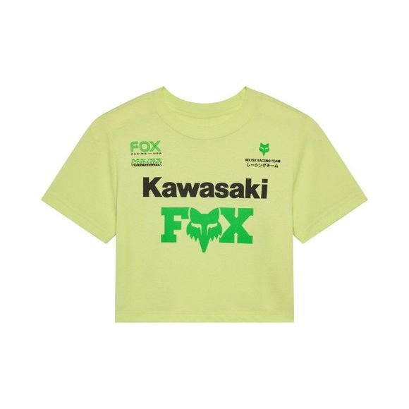 Fox KAWASAKI WOMEN short-sleeved t-shirt - Yellow / BlackRef: FX6455