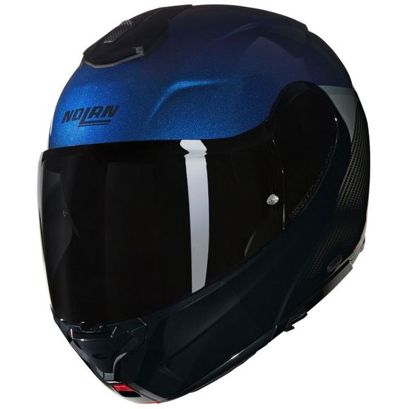 Casque modulable Nolan X-1005 - ULTRA CARBON - VERNICIATURA SPECIALE - Carbone / BleuRef : NL1606-CCBLU
