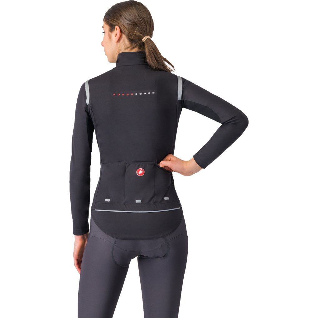 Castelli Perfetto RoS 3 Jacket Women - light black/silver reflex 085