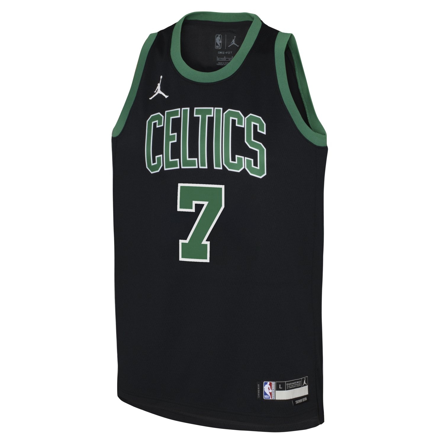 Jaylen Brown #7 Boston Celtics Statement Swingman NBA Jersey Black (YOUTH)