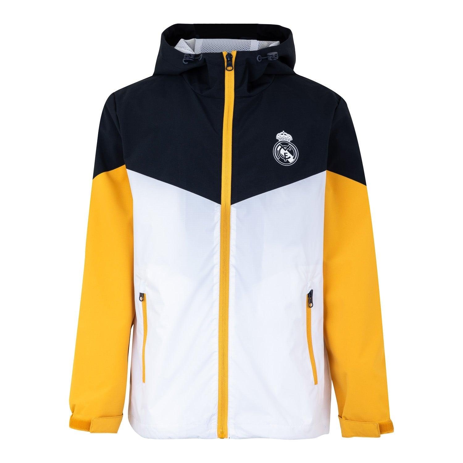 Kids Outerwear Color Block Windbreaker White