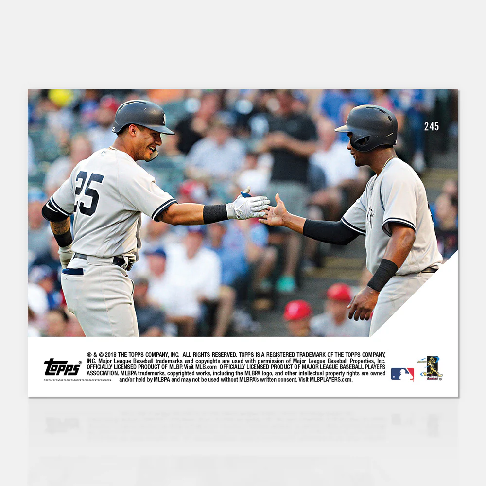New York Yankees - 05/23/2018 TOPPS NOW® Card 245 - Print Run: 787