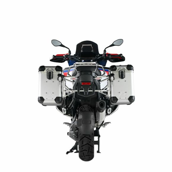Touratech suitcase Complete kit ZEGA Evo 38/38 - Black support included - Gray anodizedBMW 1300 R 1300 GS ADVENTURE - 2024 - 2026Ref: Trt01306A / 01-035-7861-0