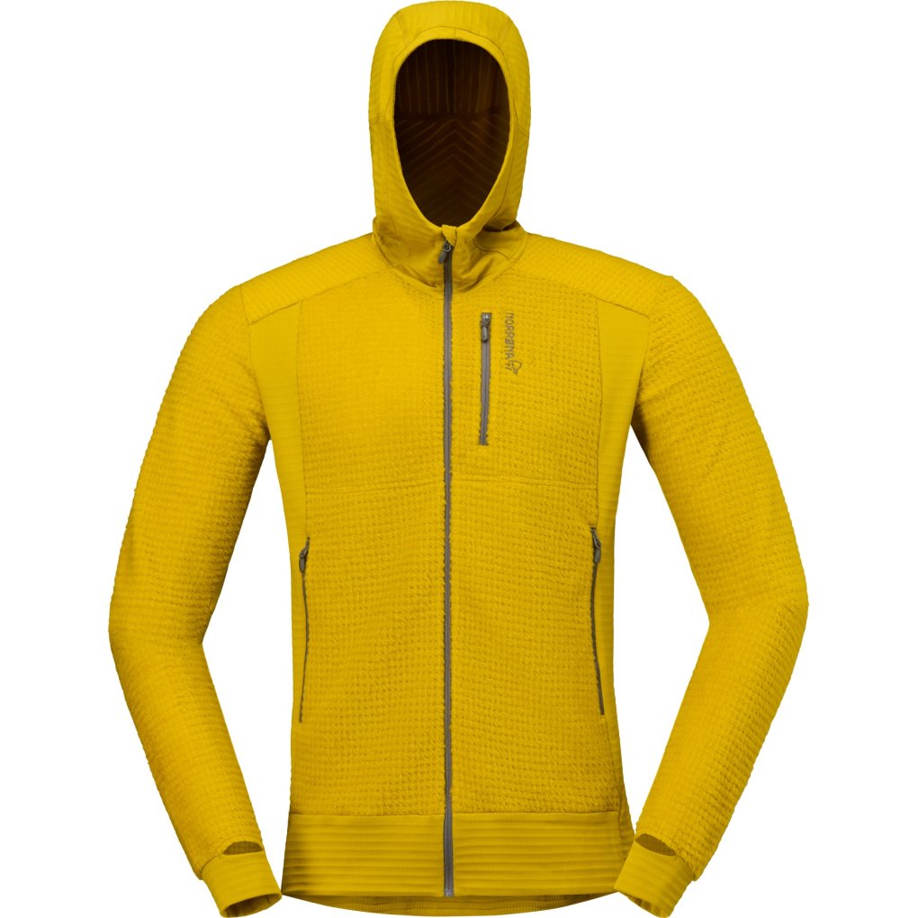Norrona falketind Alpha120 Zip Hood Jacket Men - Golden Palm