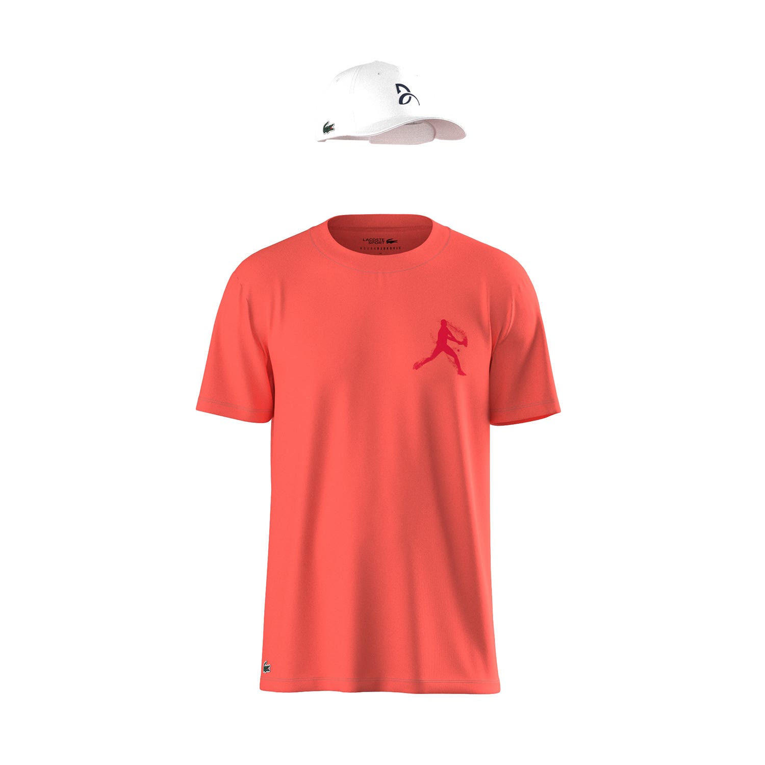 T-shirt And cap Lacoste DJOKOVIC FAN PACK TH1044