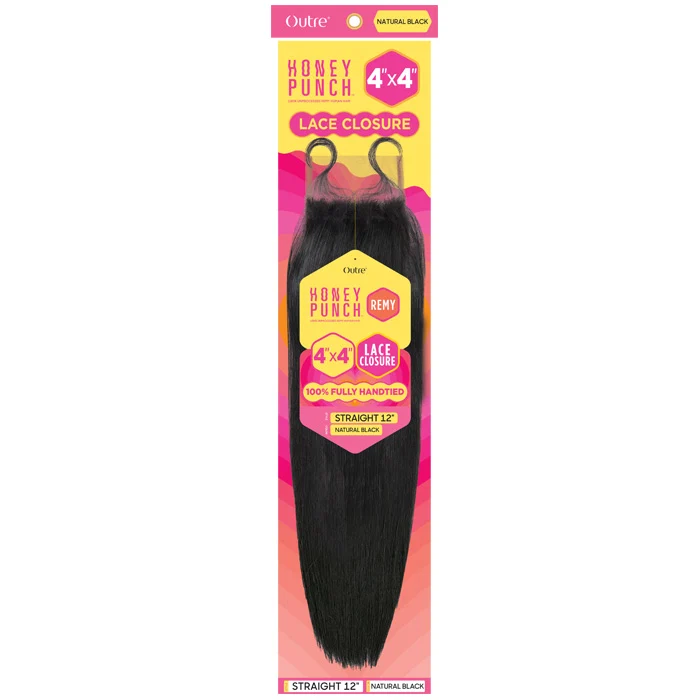 Outre Honey Punch 100% Unprocessed Remy Human Hair 4x4