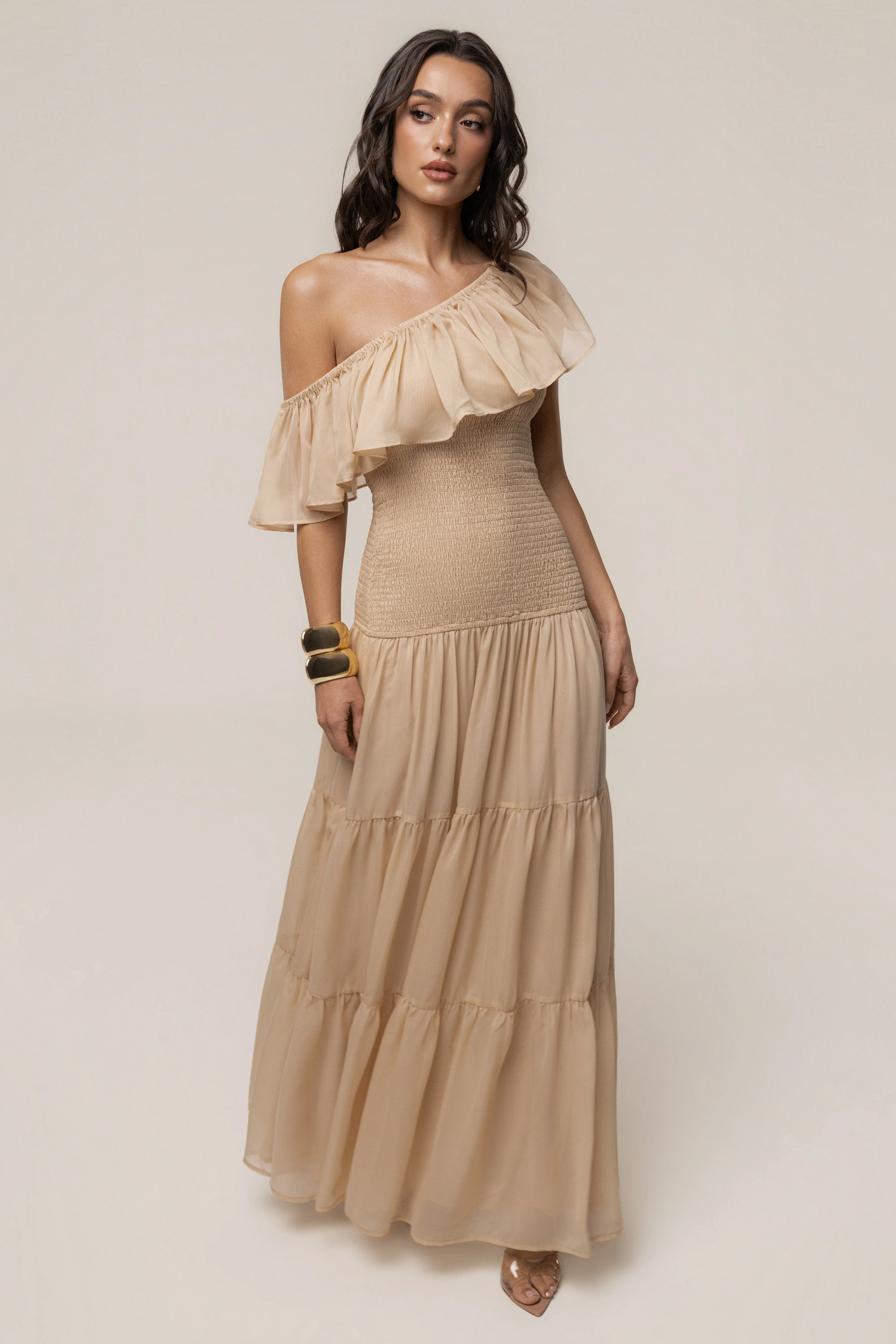 Sand Seaside Drift Maxi Dress
