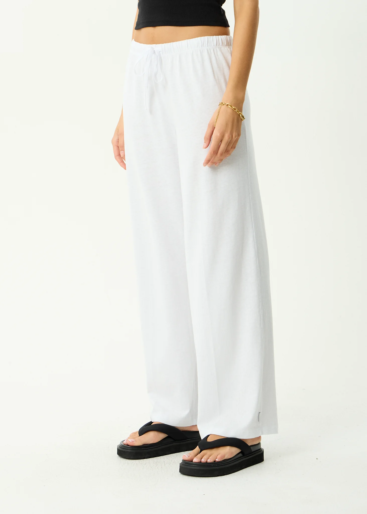 AFENDS Womens Jones - Pant - White