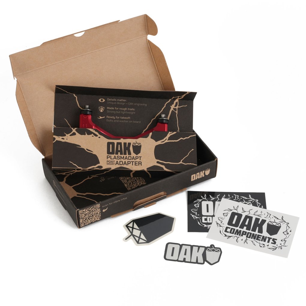 OAK Components PLASMADAPT Brake Caliper Adapter | Postmount +20mm - black