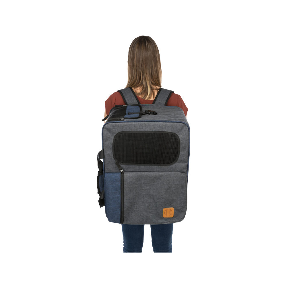 Trixie Backpack & Bag Tara 2 in 1 - Grey/Blue