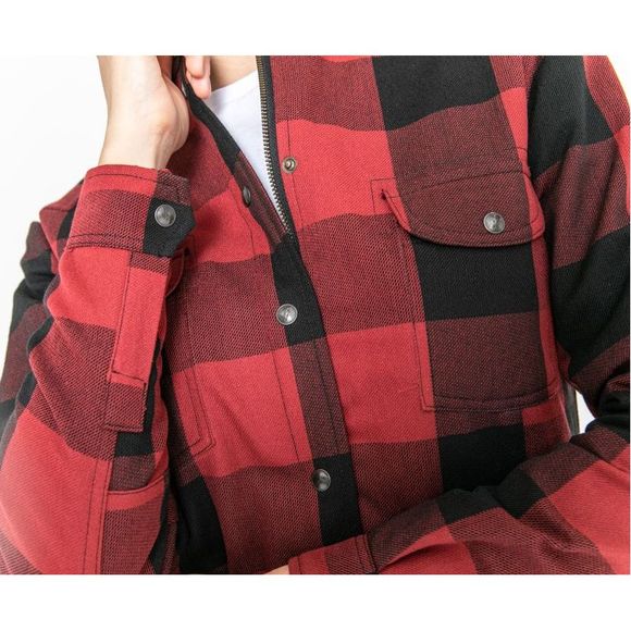 John Doe MOTOSHIRT WOMEN Motorcycle Overshirt - RedRef: JDE0078