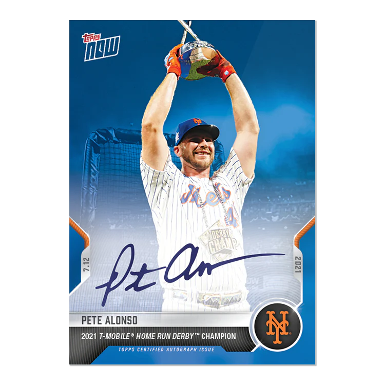 On-Card Auto # to 49 - Pete Alonso - 2021 MLB TOPPS NOW® Card 504B