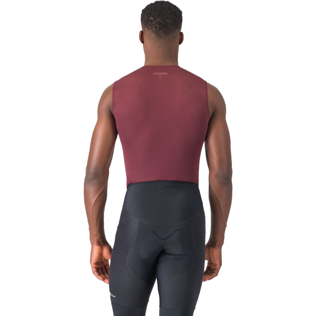 Castelli Pro Mesh 2.0 Sleeveless Undershirt Men - deep bordeaux 625