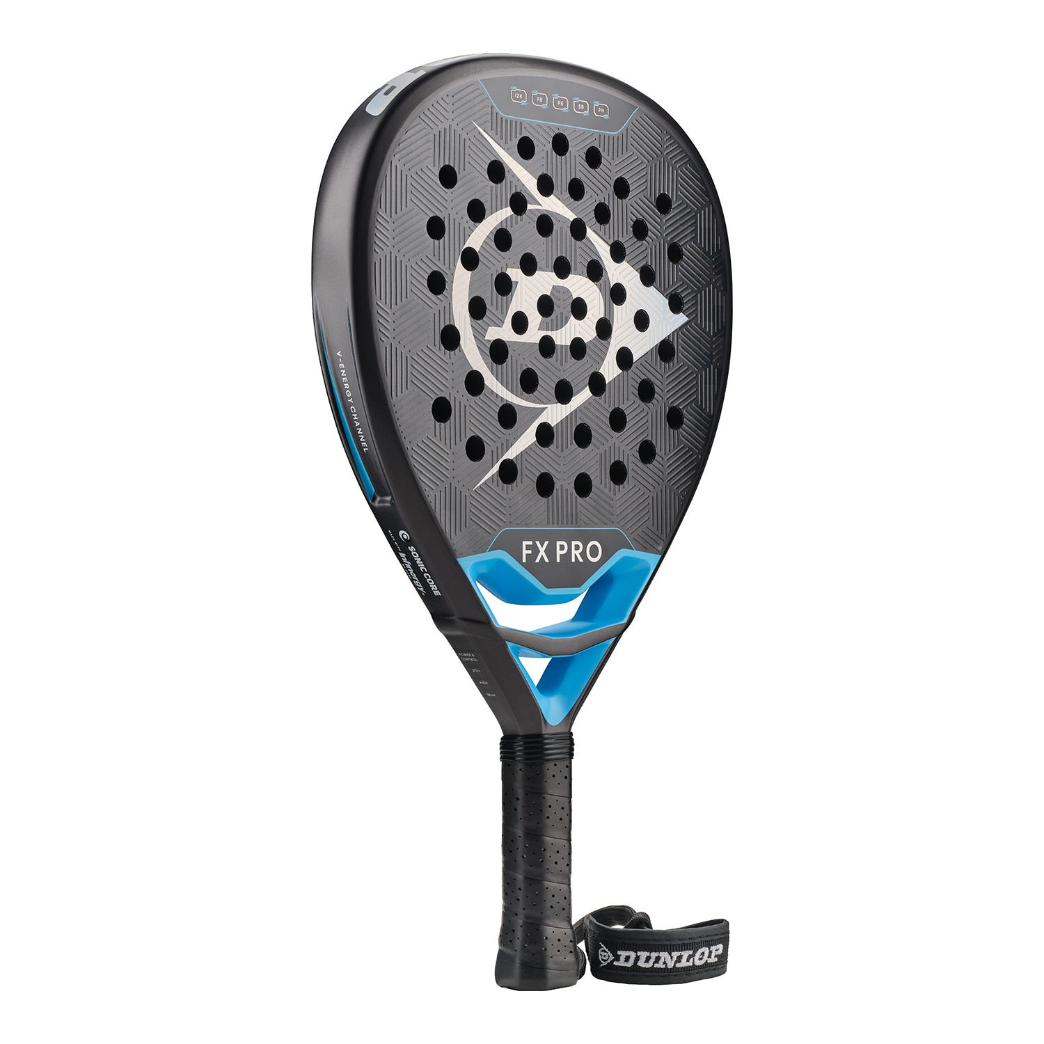 DUNLOP FX PRO GUN METAL/CYAN/METALLIC SILVER
