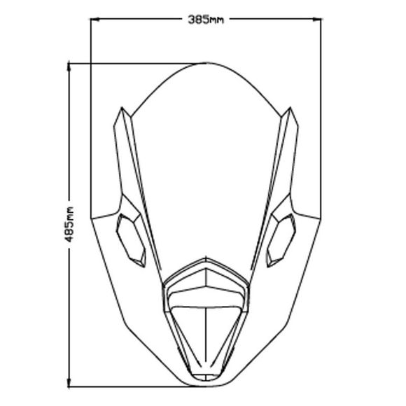Puig Z-Racing Screen - BlackRef: 3881