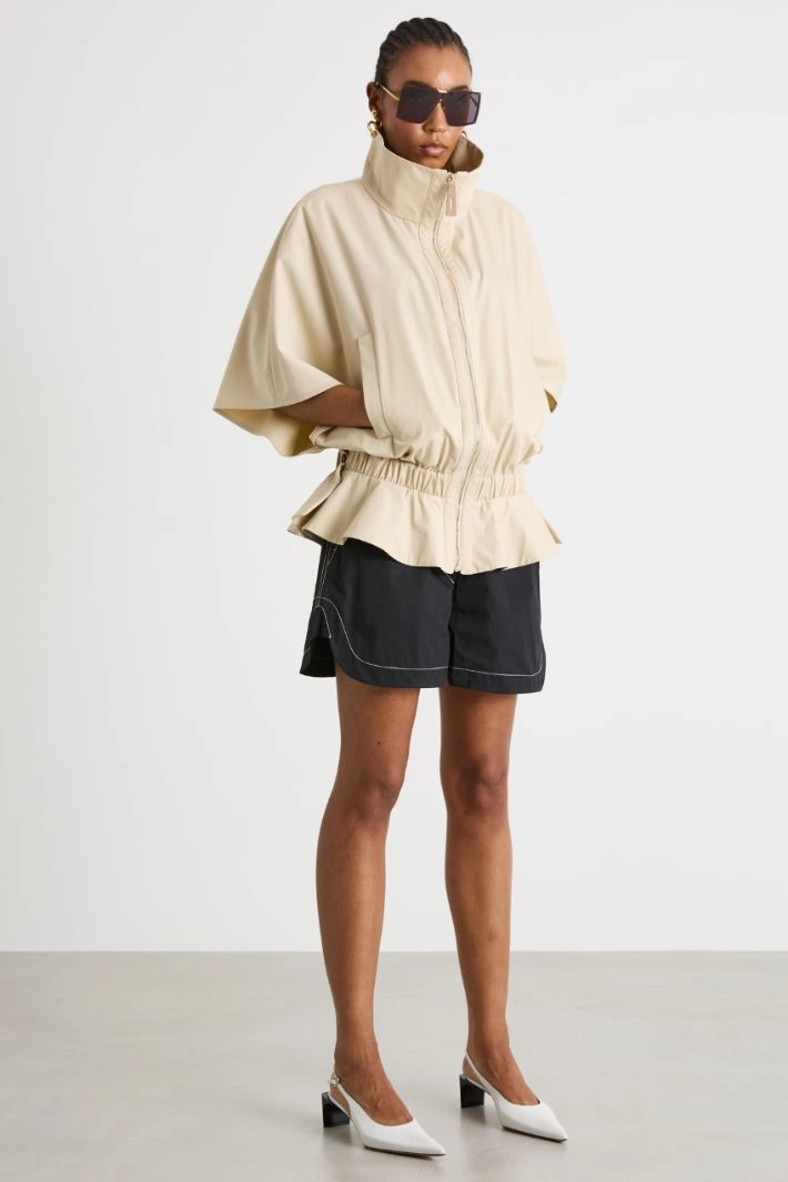 Water-repellent cotton jacket - BEIGE