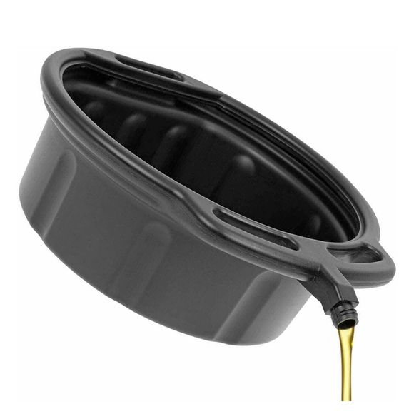 Bike It 16-LITER Draining Pan with Spout and Handles - Universal - BlackRef: BIK0039 / OILPAN16