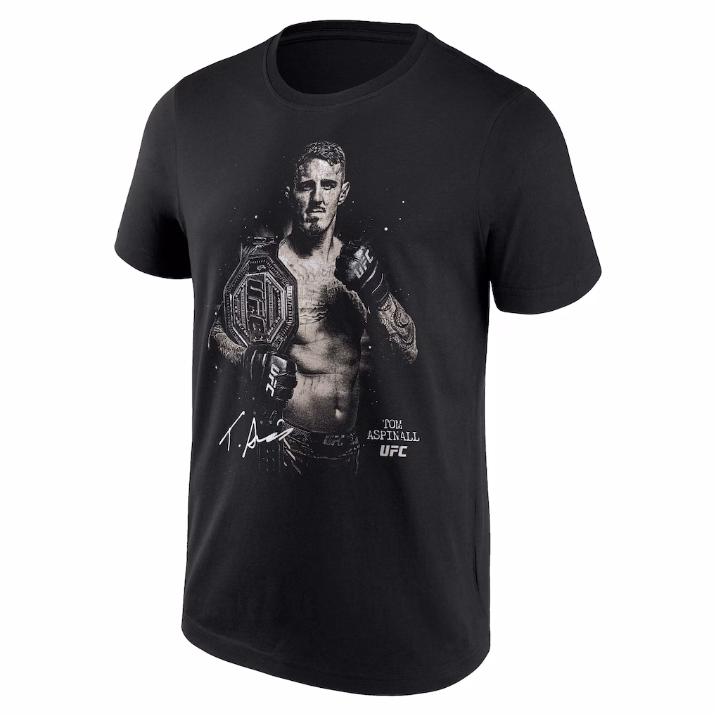 UFC Tom Aspinall 321 Signature T-Shirt - Black - Mens