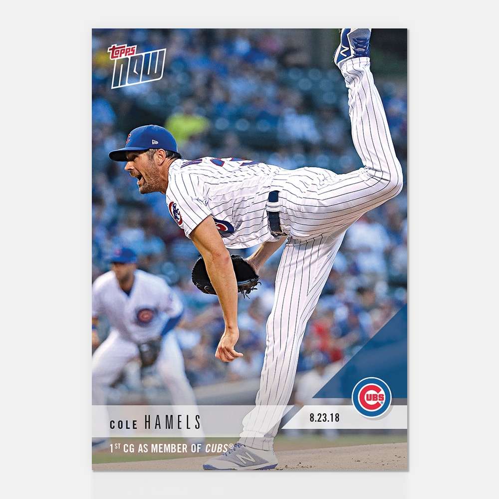 Cole Hamels - 08/23/2018 TOPPS NOW® Card 632 - Print Run: 434