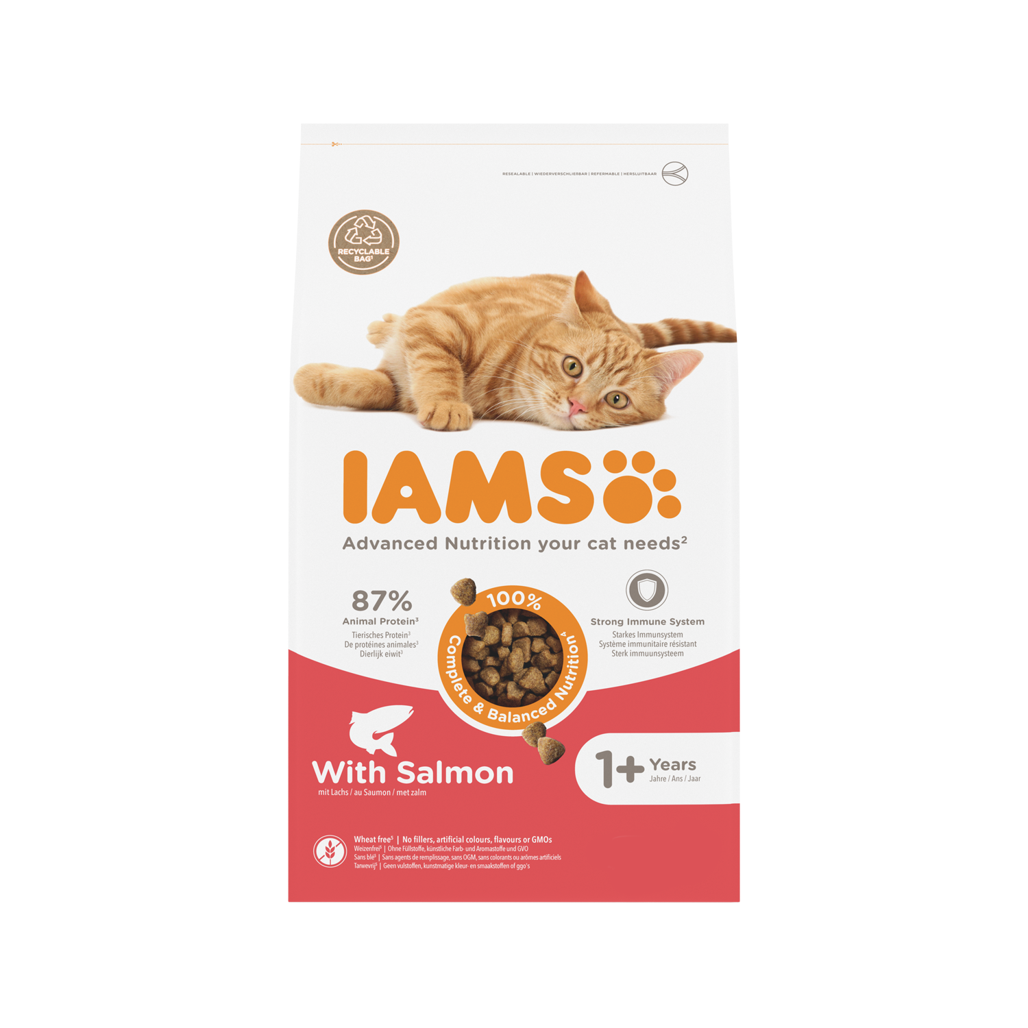 IAMS Adult Cat Salmon & Chicken - 1,5kg