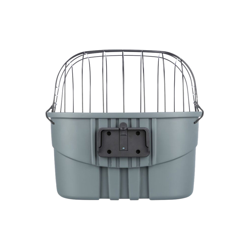 Trixie Handlebar Bike Basket - 42 x 39 x 30 cm - Grey